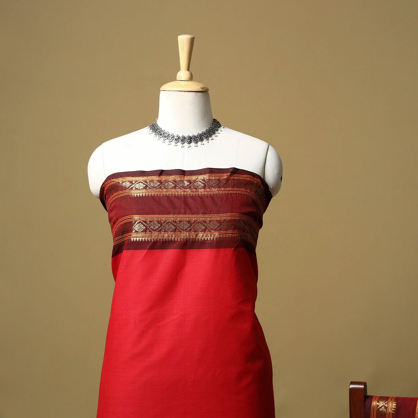 Kandangi chettinad cotton 2pc unstitched dress material 12