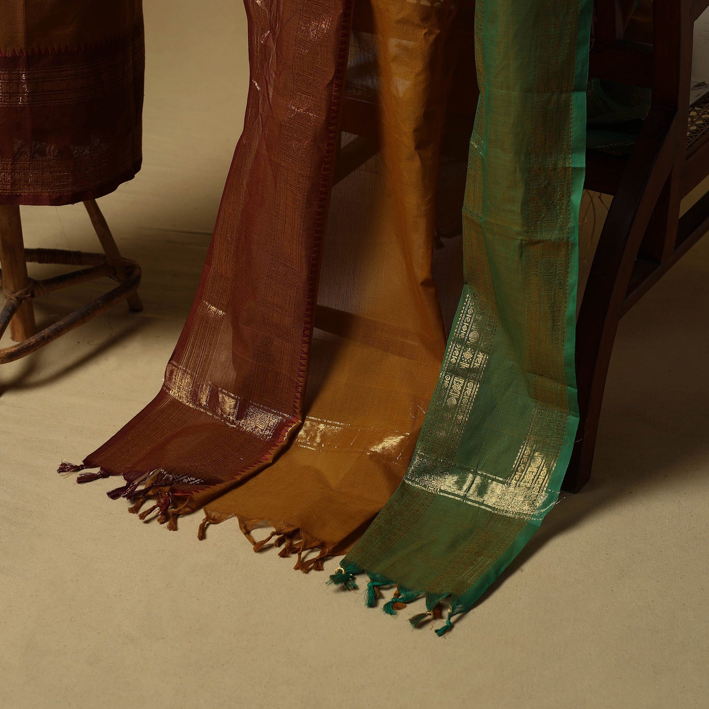 Kandangi chettinad cotton 2pc unstitched dress material 13