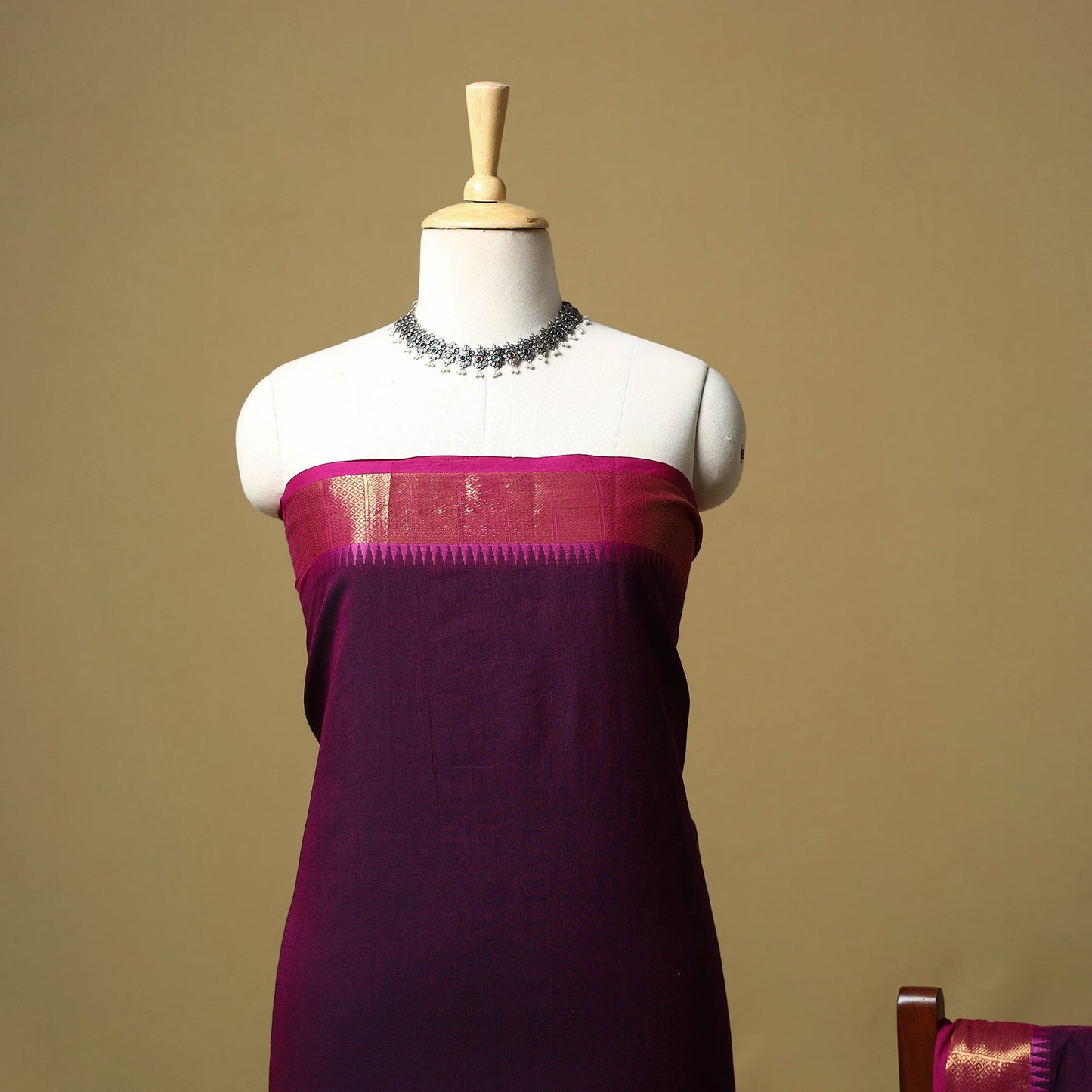 Kandangi chettinad cotton 2pc unstitched dress material 15