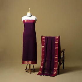 Kandangi chettinad cotton 2pc unstitched dress material 15