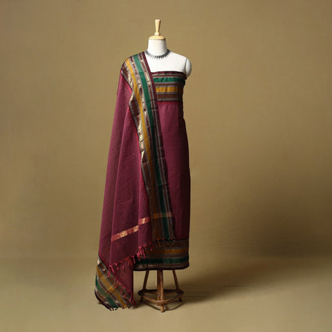 Kandangi chettinad cotton 2pc unstitched dress material 16