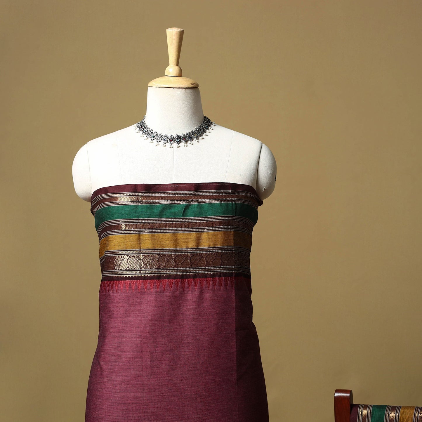 Kandangi chettinad cotton 2pc unstitched dress material 16