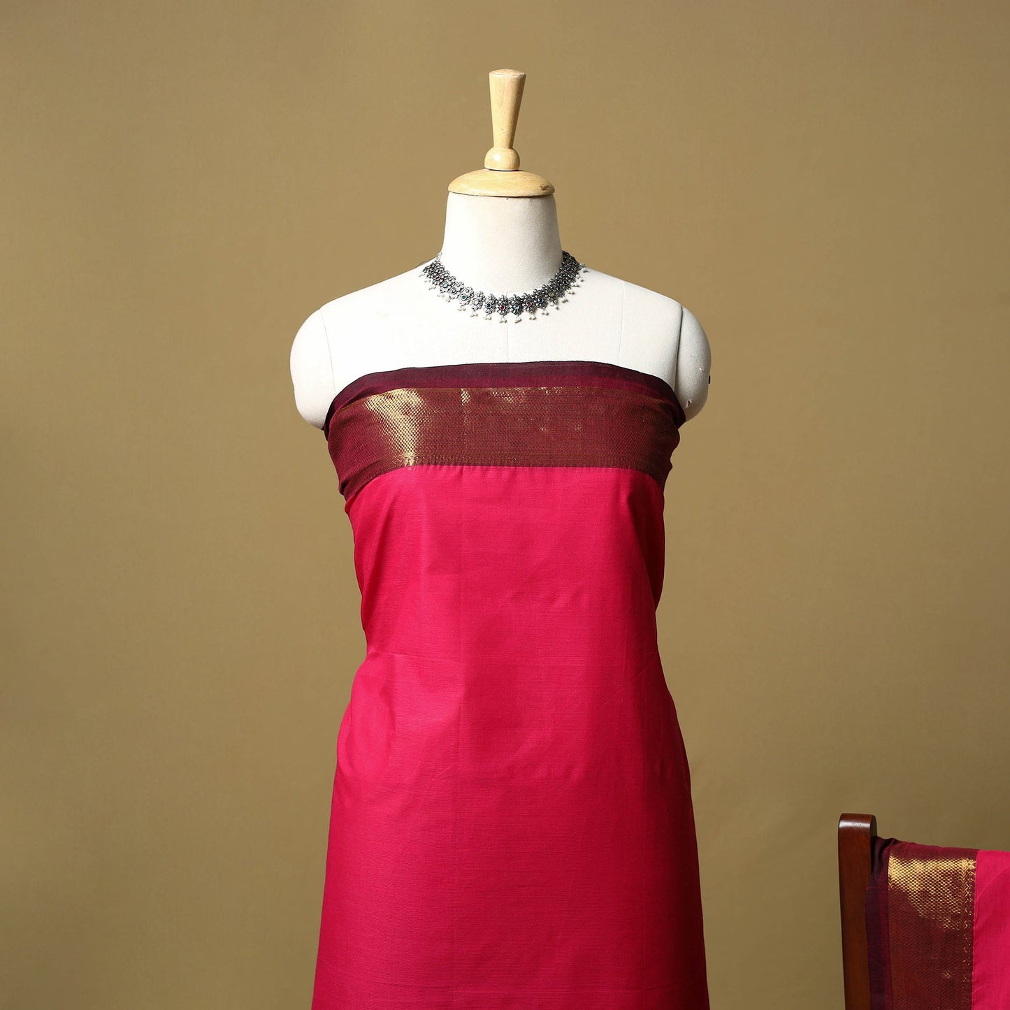 Kandangi chettinad cotton 2pc unstitched dress material 17