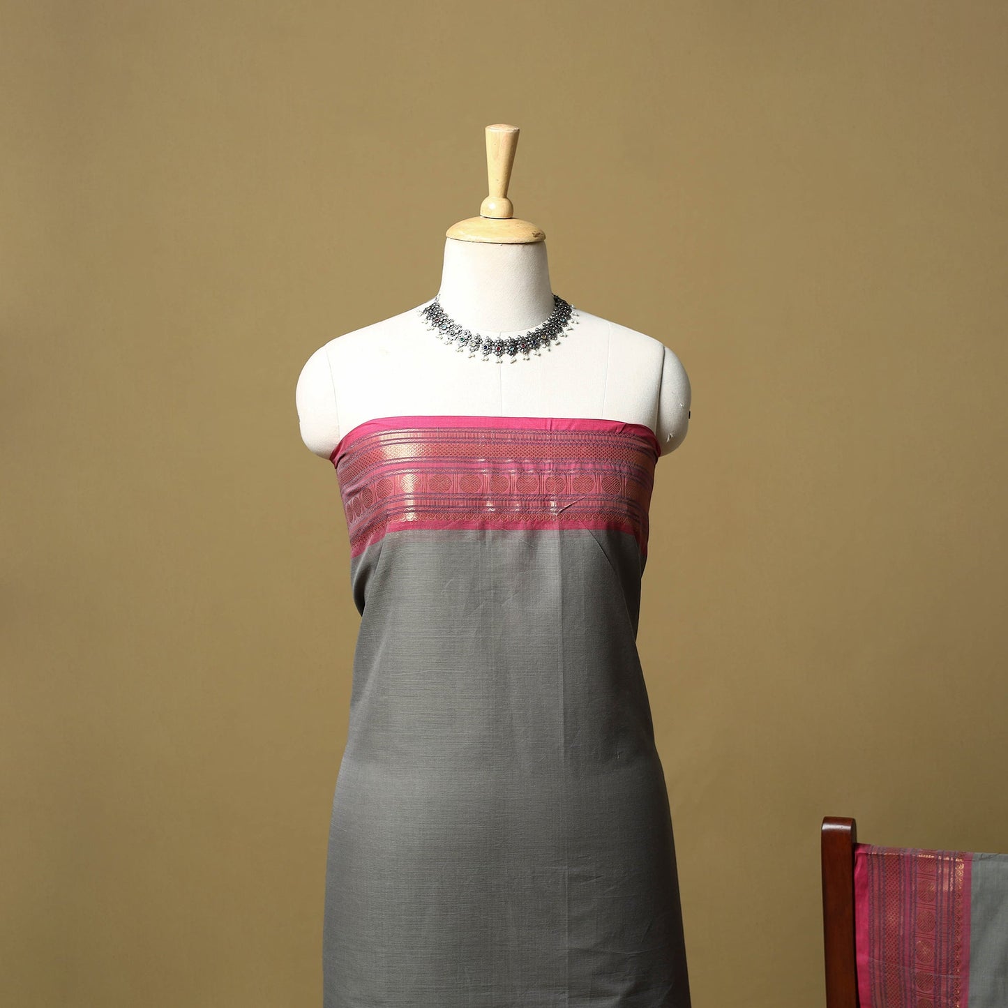 Kandangi chettinad cotton 2pc unstitched dress material 20