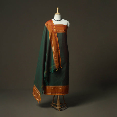 Kandangi chettinad cotton 2pc unstitched dress material 20