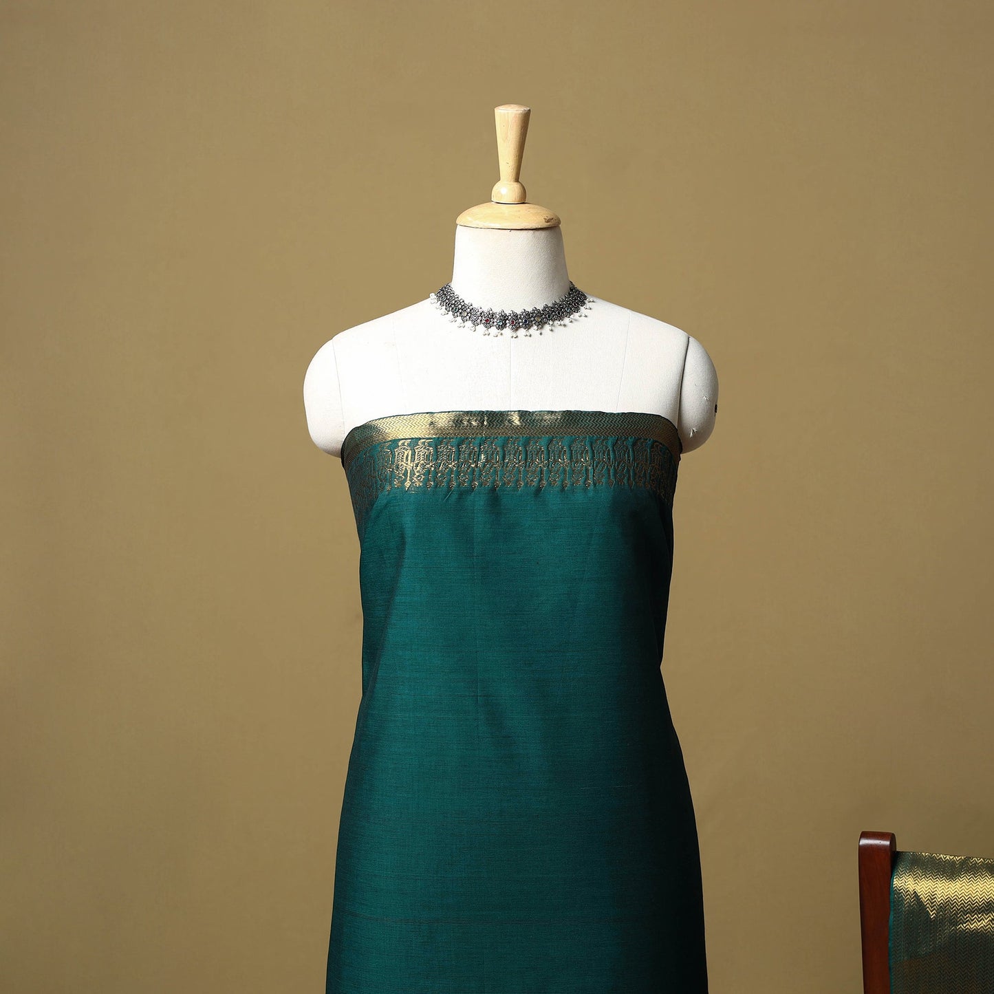 Kandangi chettinad cotton 2pc unstitched dress material 22