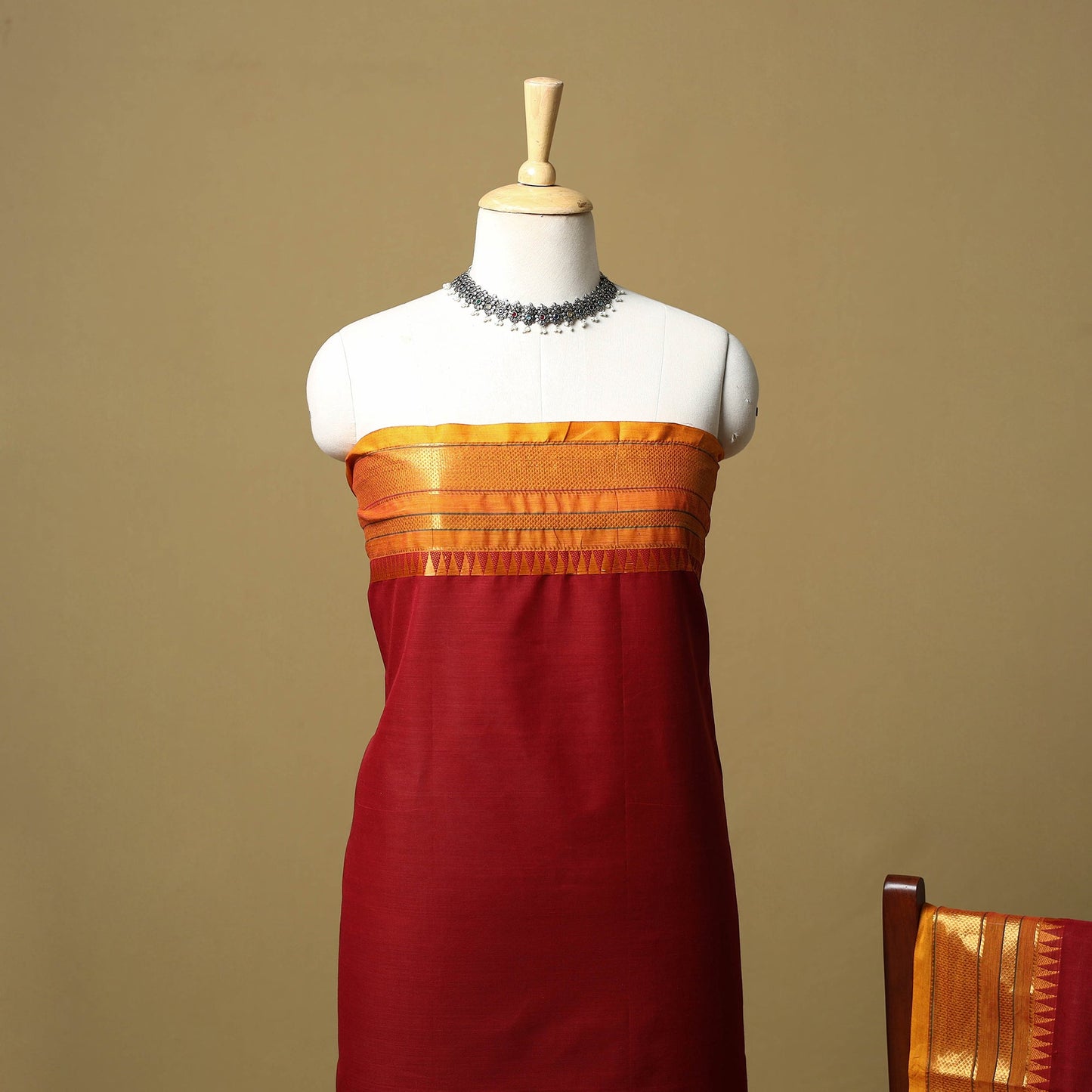 Kandangi chettinad cotton 2pc unstitched dress material 23