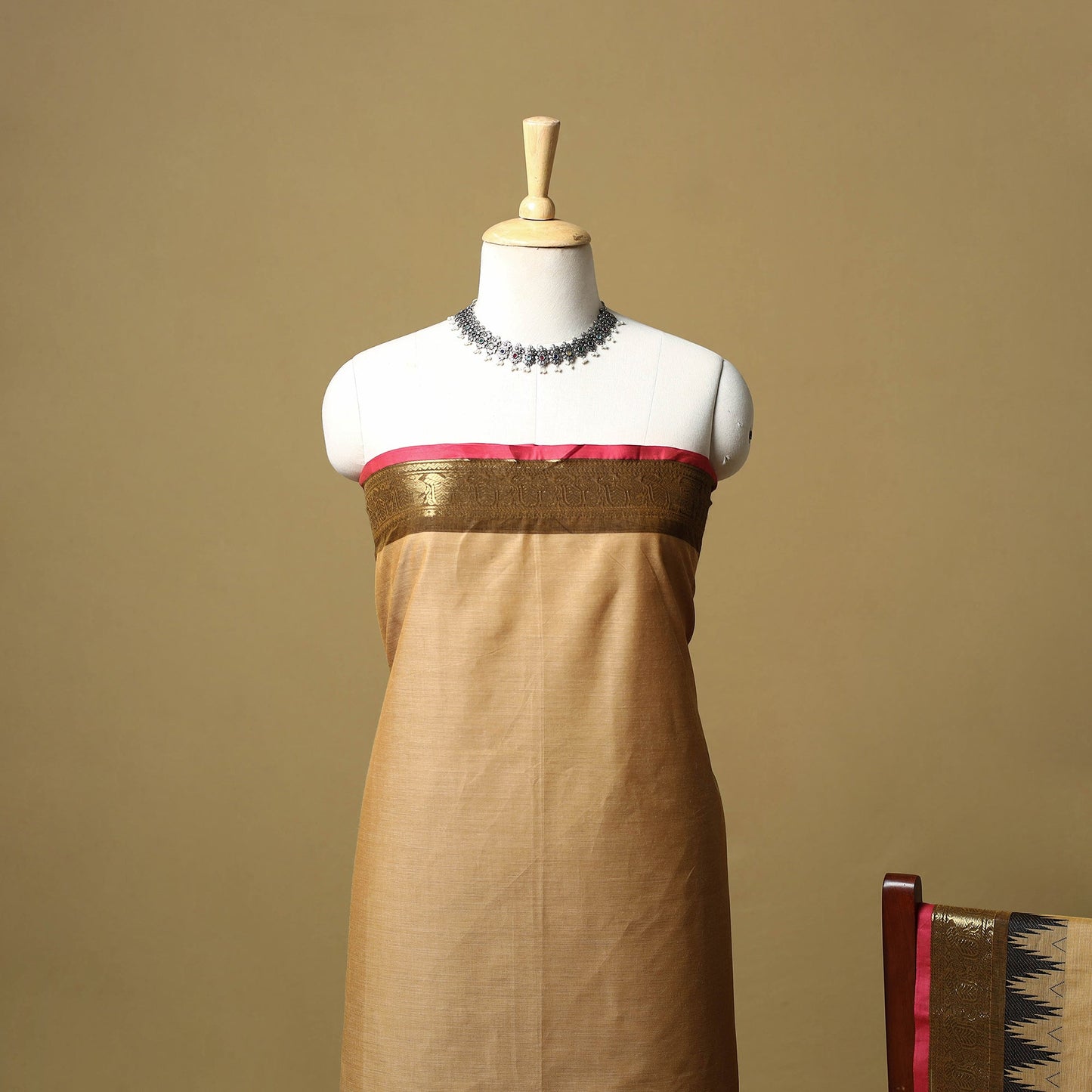 Kandangi chettinad cotton 2pc unstitched dress material 28