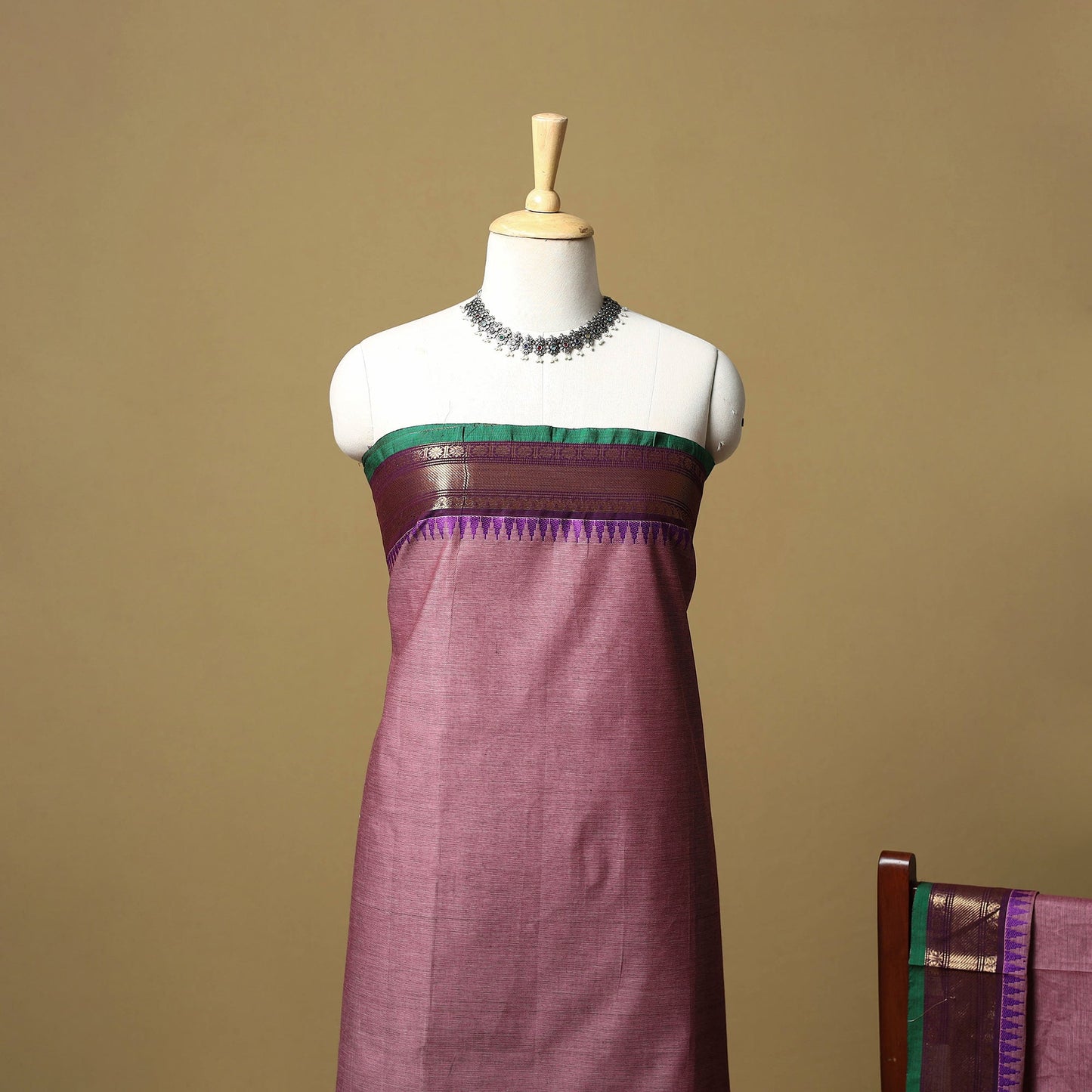 Kandangi chettinad cotton 2pc unstitched dress material 30