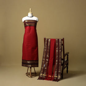 Kandangi chettinad cotton 2pc unstitched dress material 36