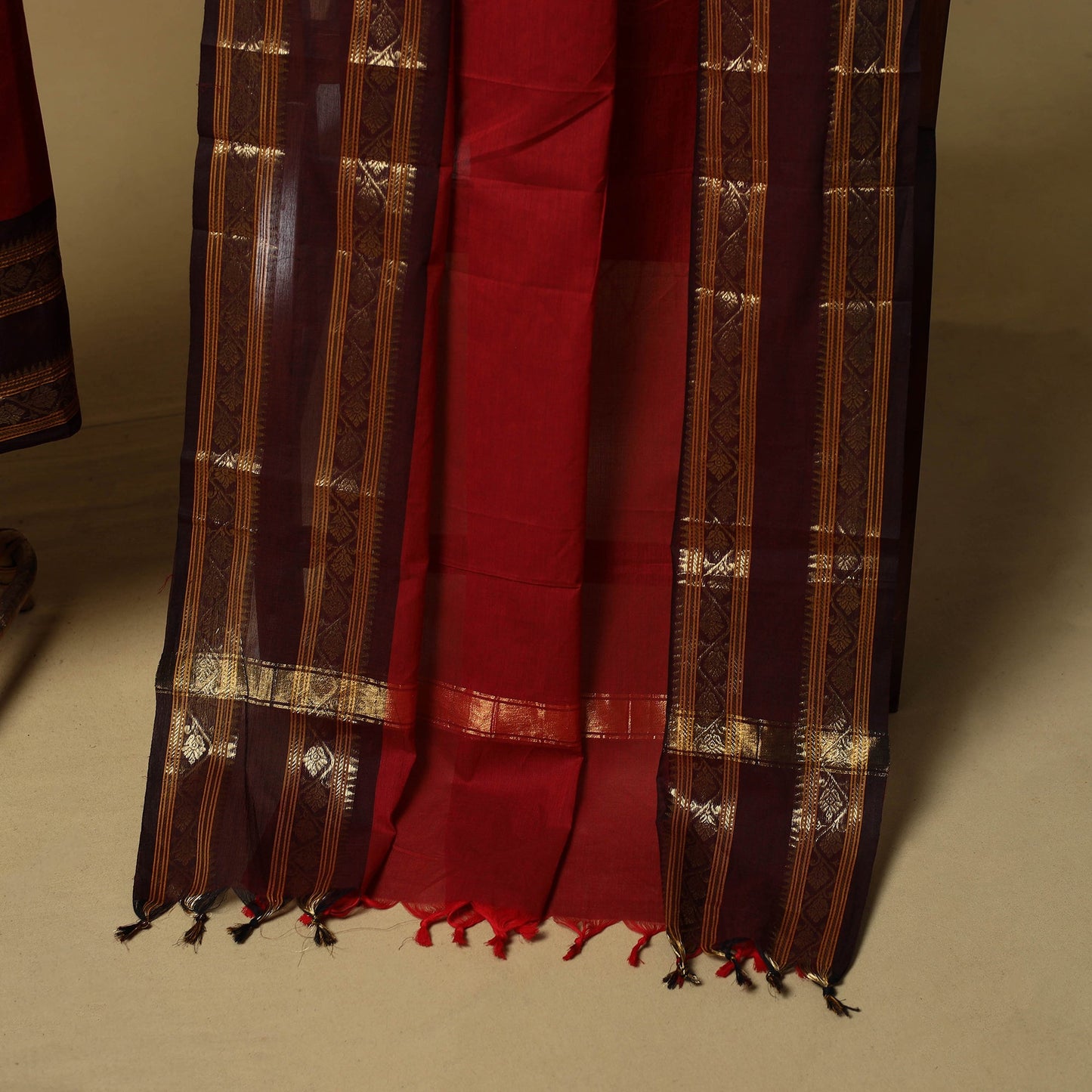 Kandangi chettinad cotton 2pc unstitched dress material 36