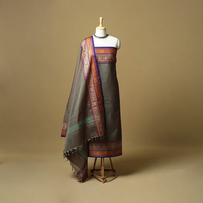 Kandangi chettinad cotton 2pc unstitched dress material 38