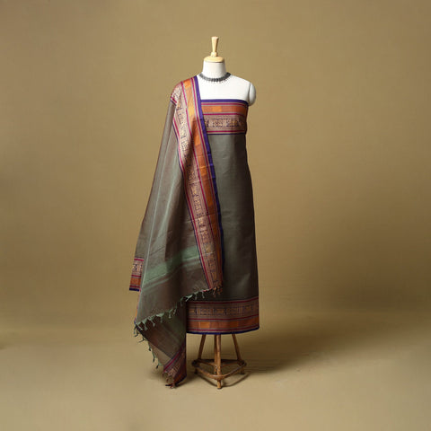 Kandangi chettinad cotton 2pc unstitched dress material 38