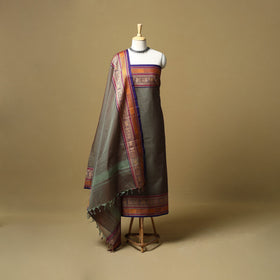 Kandangi chettinad cotton 2pc unstitched dress material 38