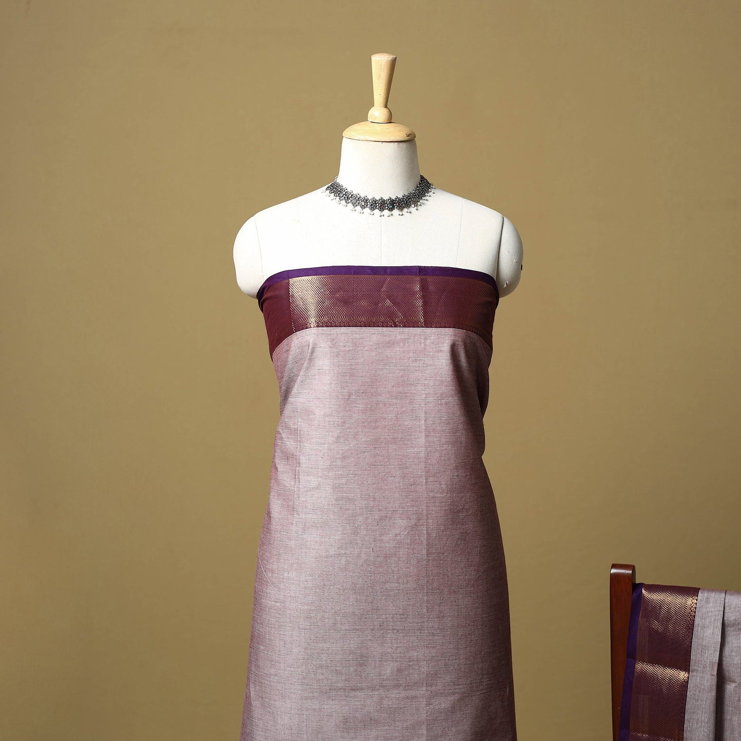 Kandangi chettinad cotton 2pc unstitched dress material 39