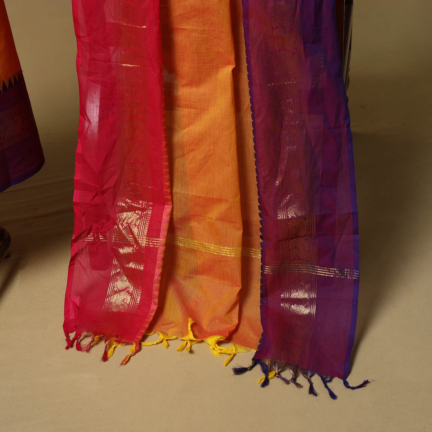 Kandangi chettinad cotton 2pc unstitched dress material 40