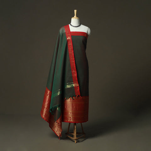 Kandangi chettinad cotton 2pc unstitched dress material 44