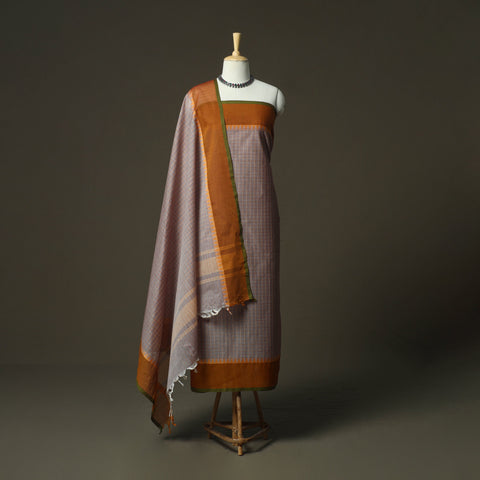 Kandangi chettinad cotton 2pc unstitched dress material 47