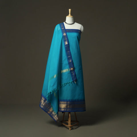 Kandangi chettinad cotton 2pc unstitched dress material 49