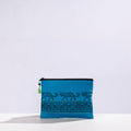  Kantha Work Block Print Cotton Utility Pouch 