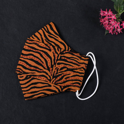  Kantha Work Hand Block Print Cotton 2 Layer Maska Snug Fit Face Cover 