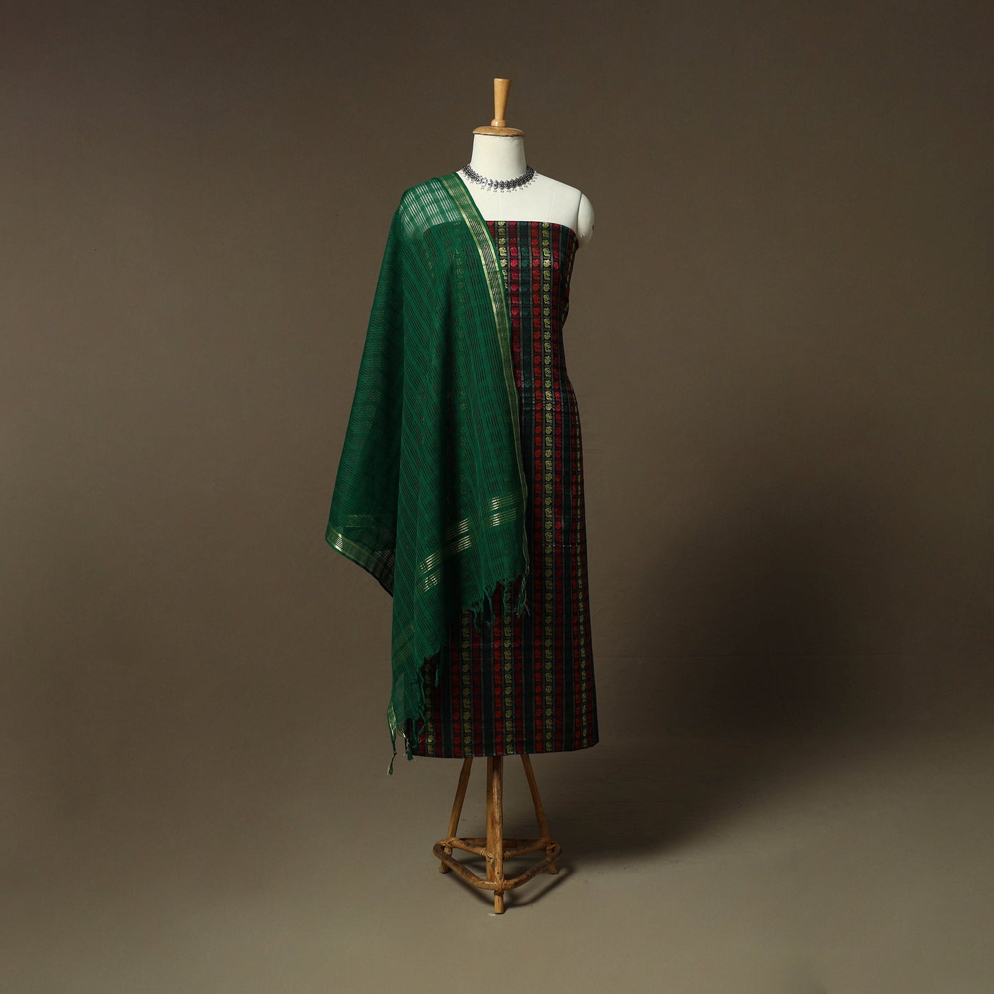 Karnataka khun cotton 3pc unstitched dress material suit