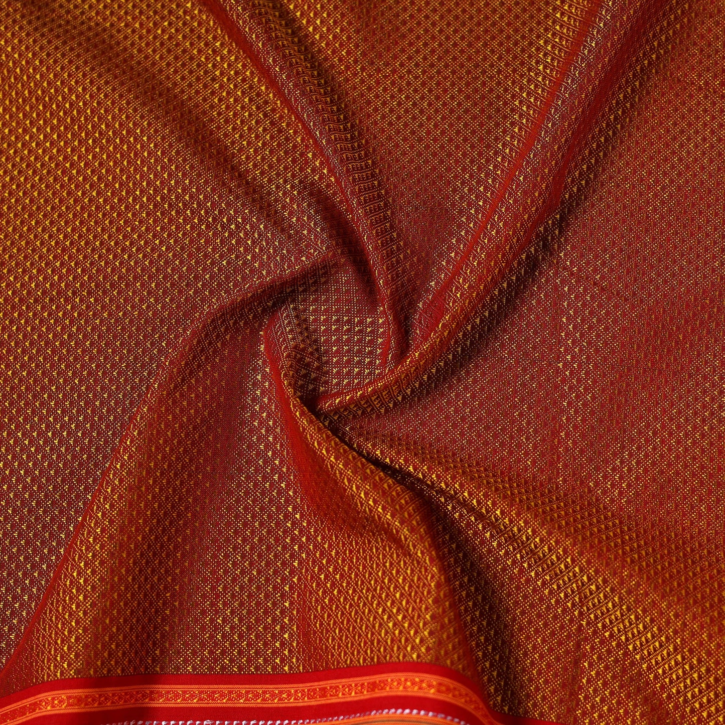 Karnataka weave cotton khun fabric 08 - handcrafted