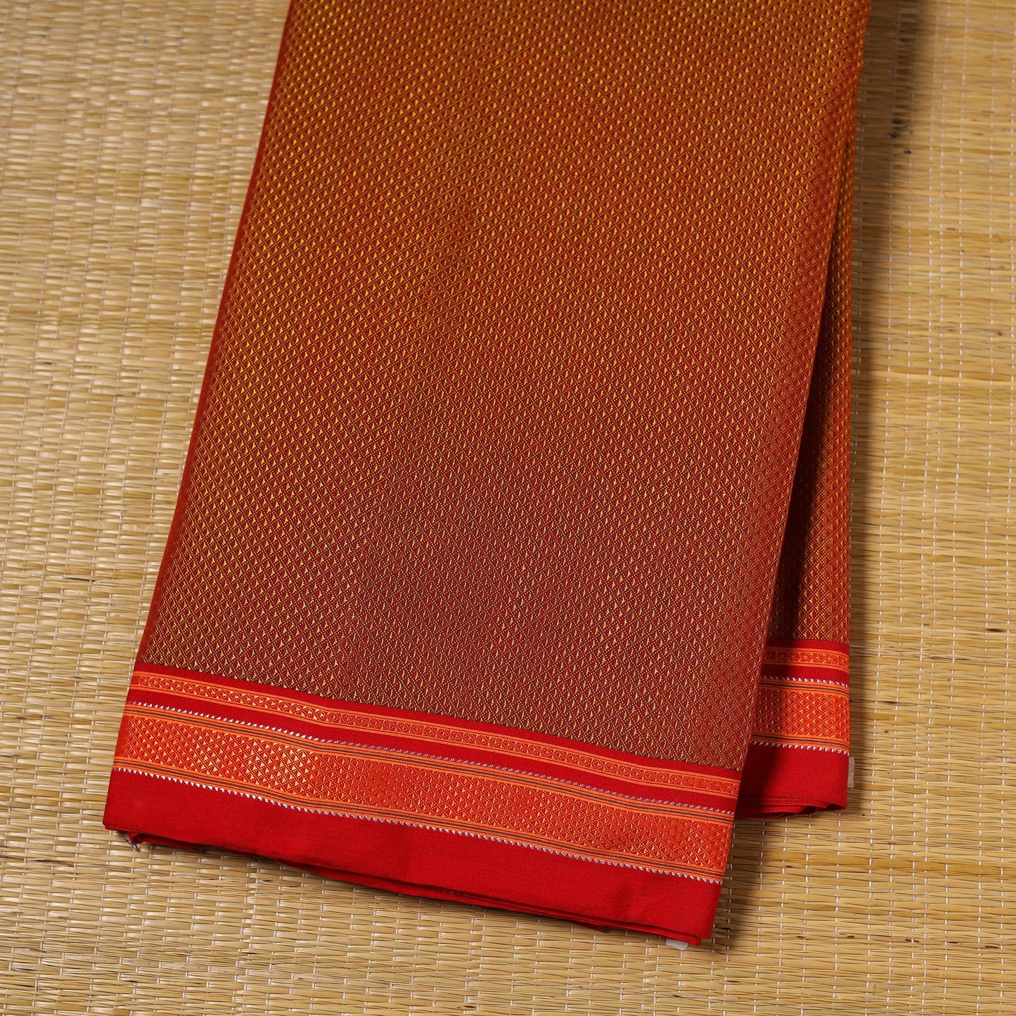 Karnataka weave cotton khun fabric 08 - handcrafted