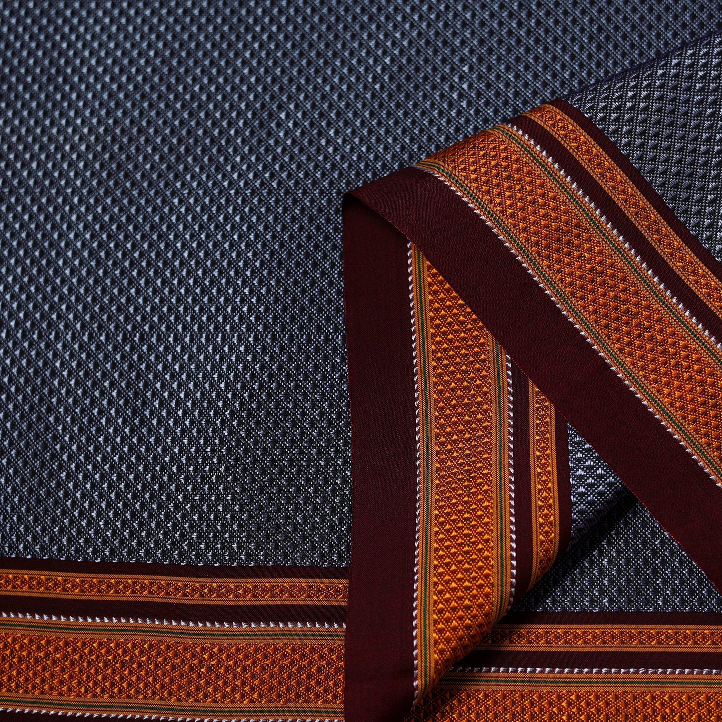 Karnataka weave cotton khun fabric 09 - handcrafted