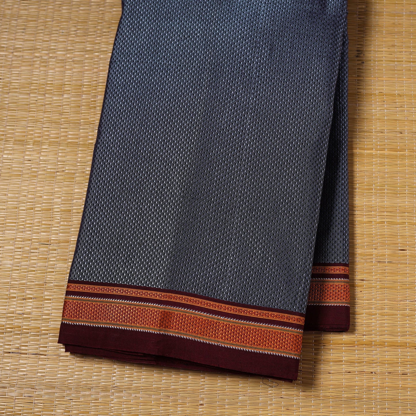 Karnataka weave cotton khun fabric 09 - handcrafted