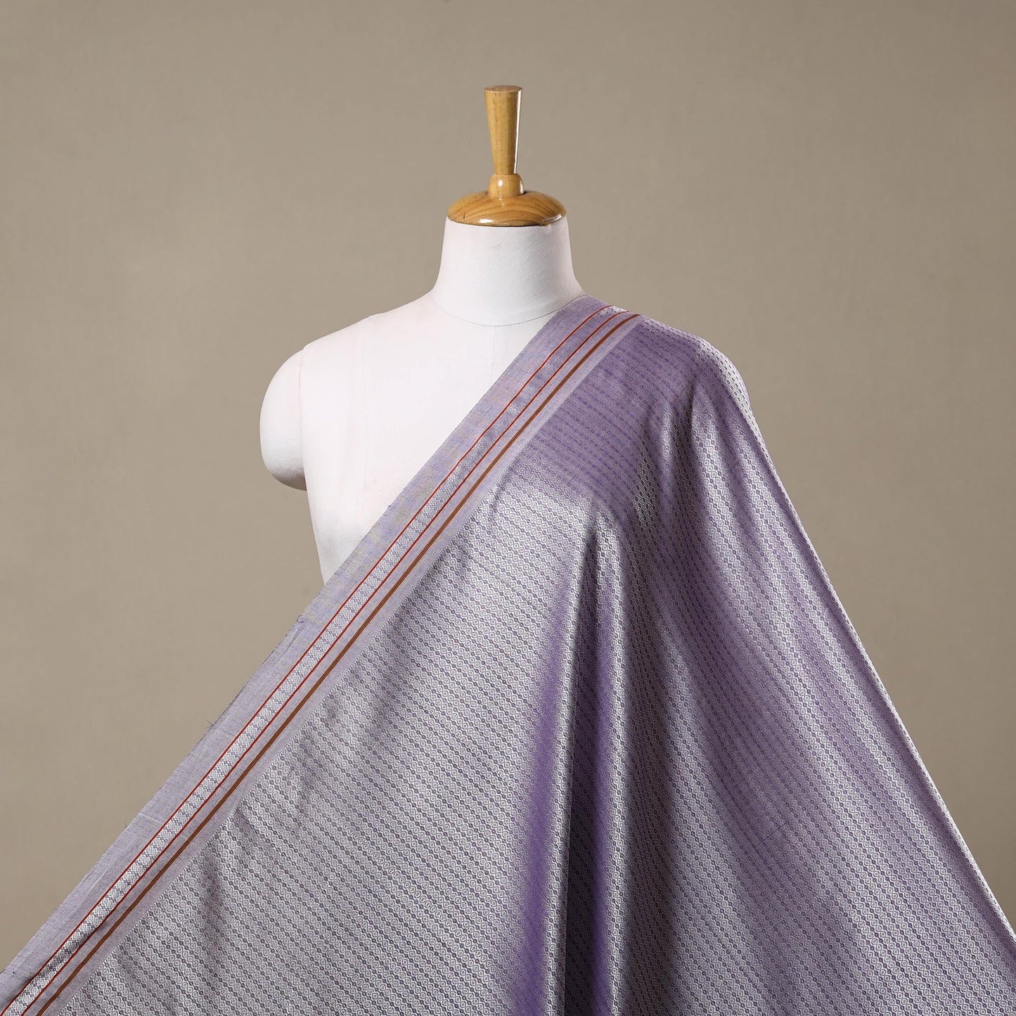 Karnataka weave cotton khun fabric 10 - handcrafted