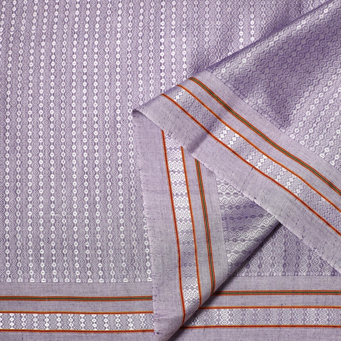 Karnataka weave cotton khun fabric 10 - handcrafted