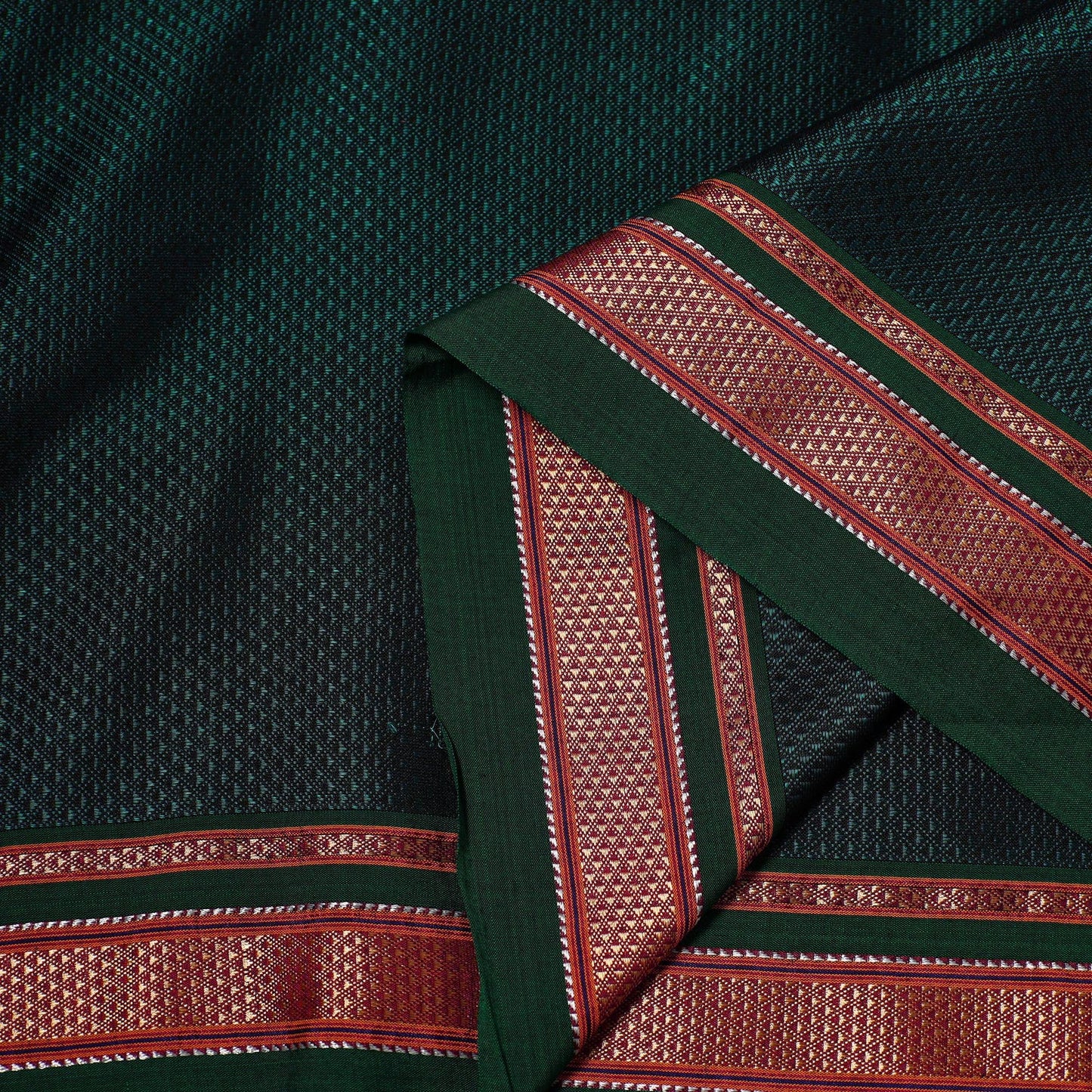 Karnataka weave cotton khun fabric 11 - handcrafted