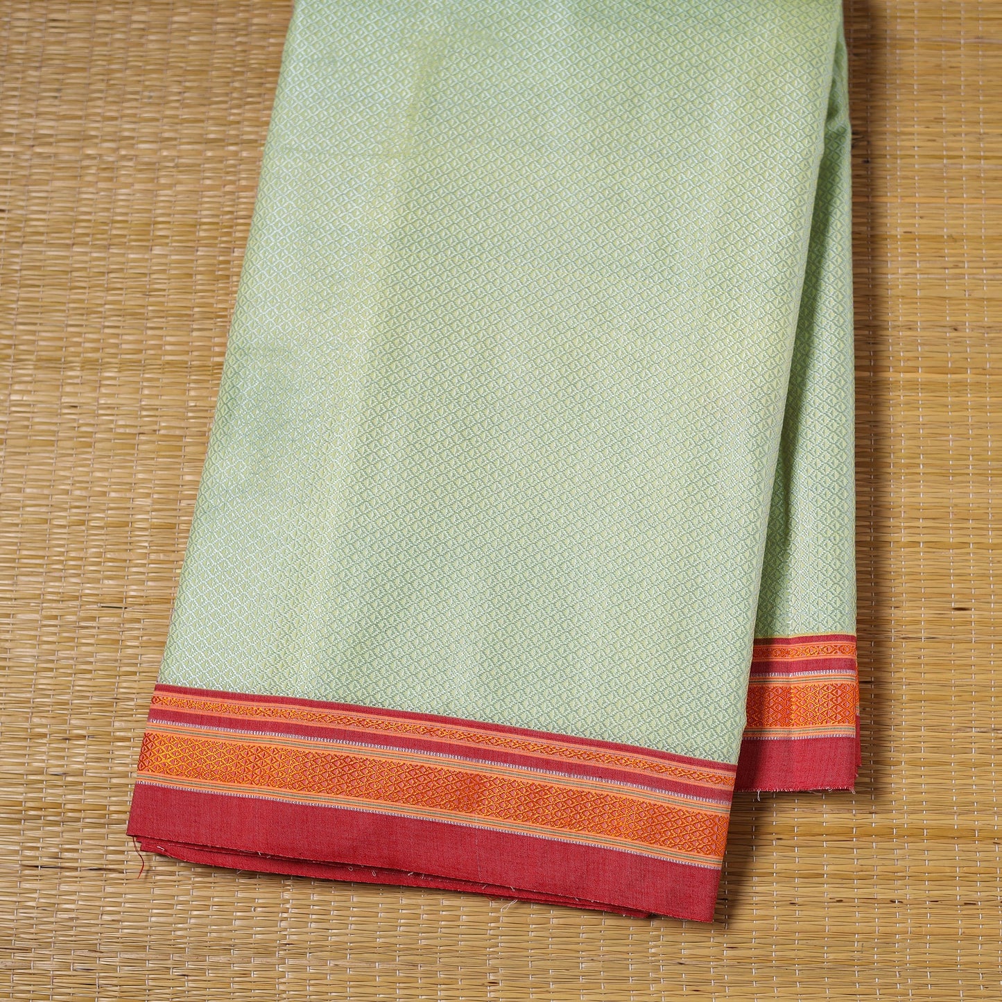 Karnataka weave cotton khun fabric 16 - handcrafted
