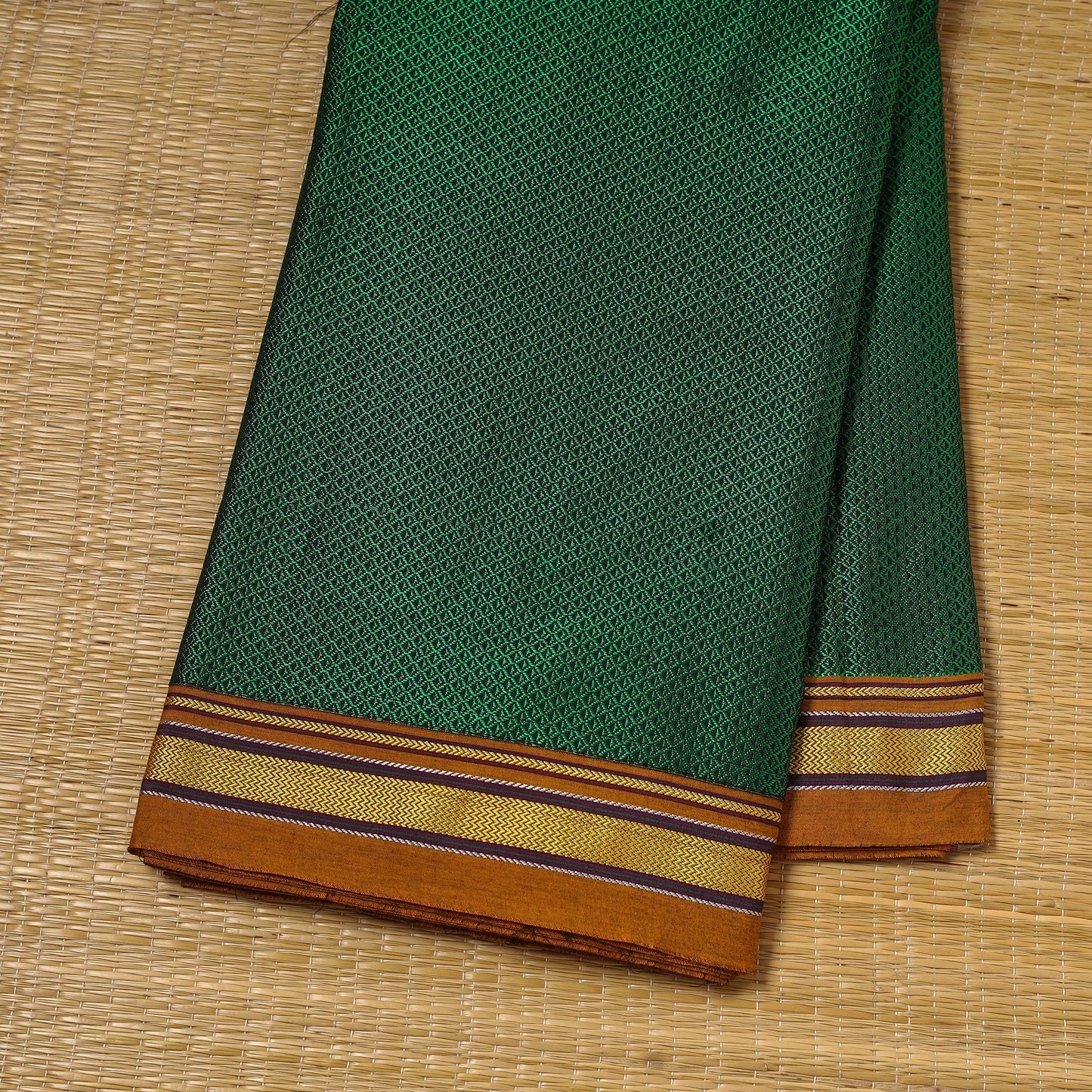 Karnataka weave cotton khun fabric 17 - handcrafted