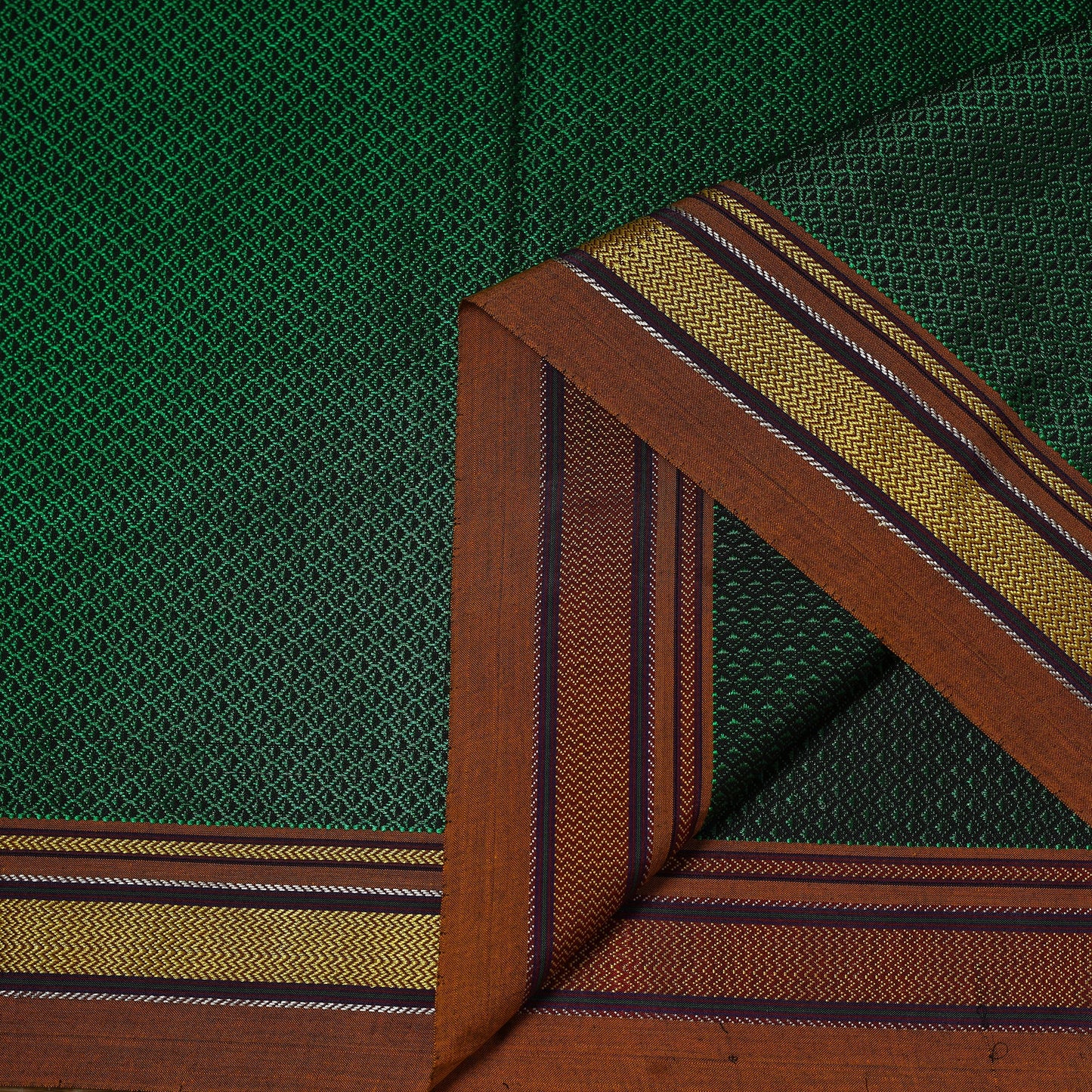 Karnataka weave cotton khun fabric 17 - handcrafted