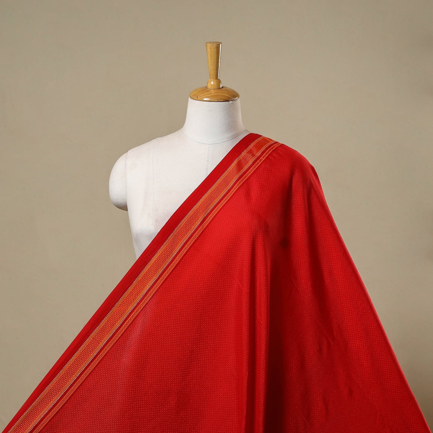 Karnataka weave cotton khun fabric 18 - handcrafted