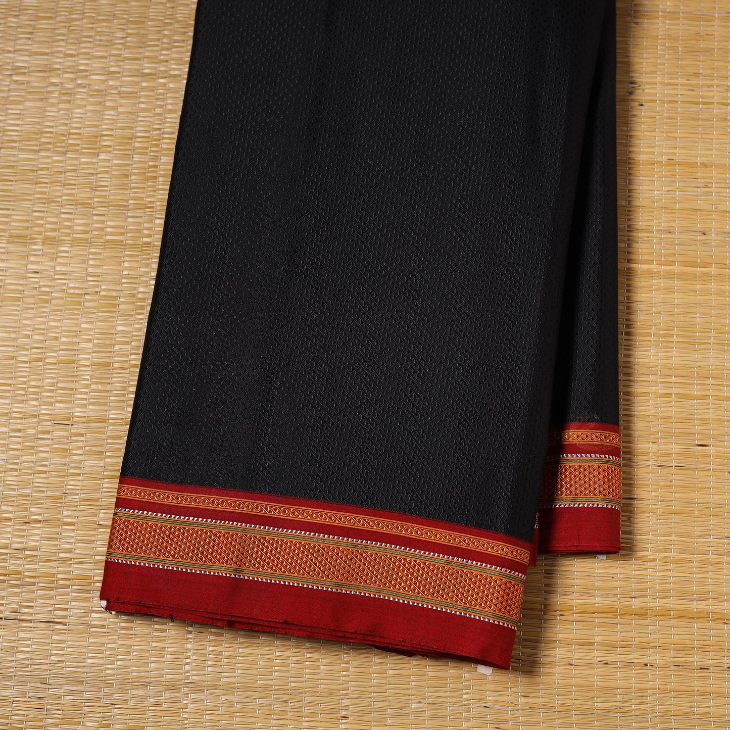 Karnataka weave cotton khun fabric 22 - handcrafted
