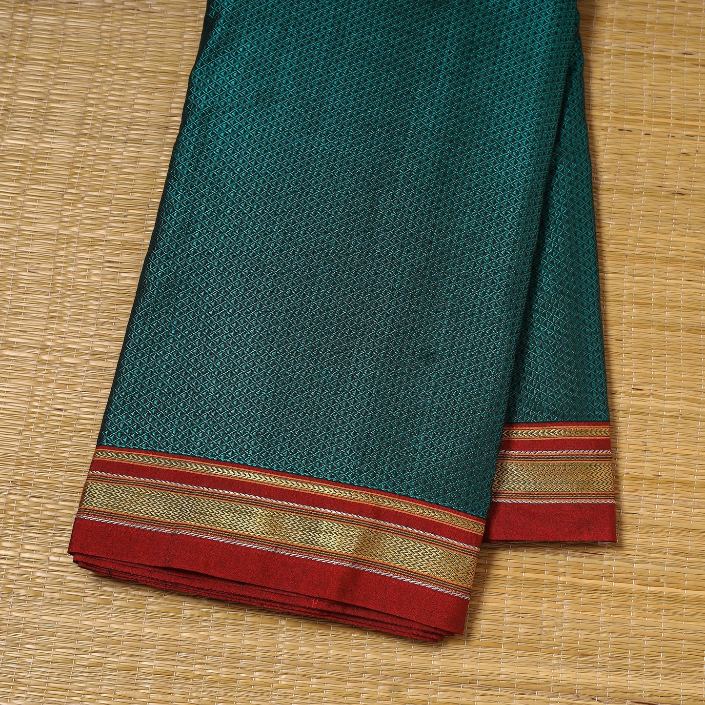 Karnataka weave cotton khun fabric 22 - handcrafted