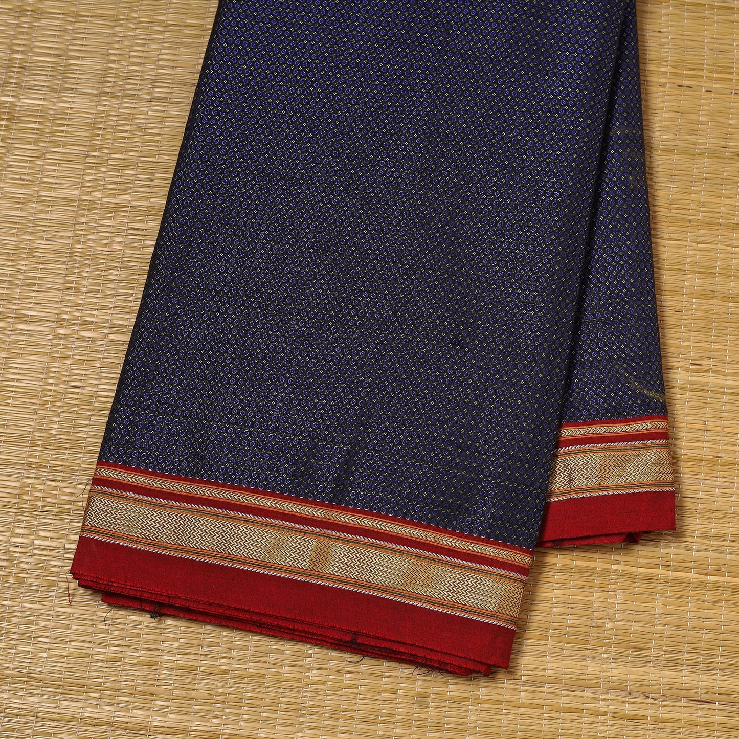Karnataka weave cotton khun fabric 24 - handcrafted