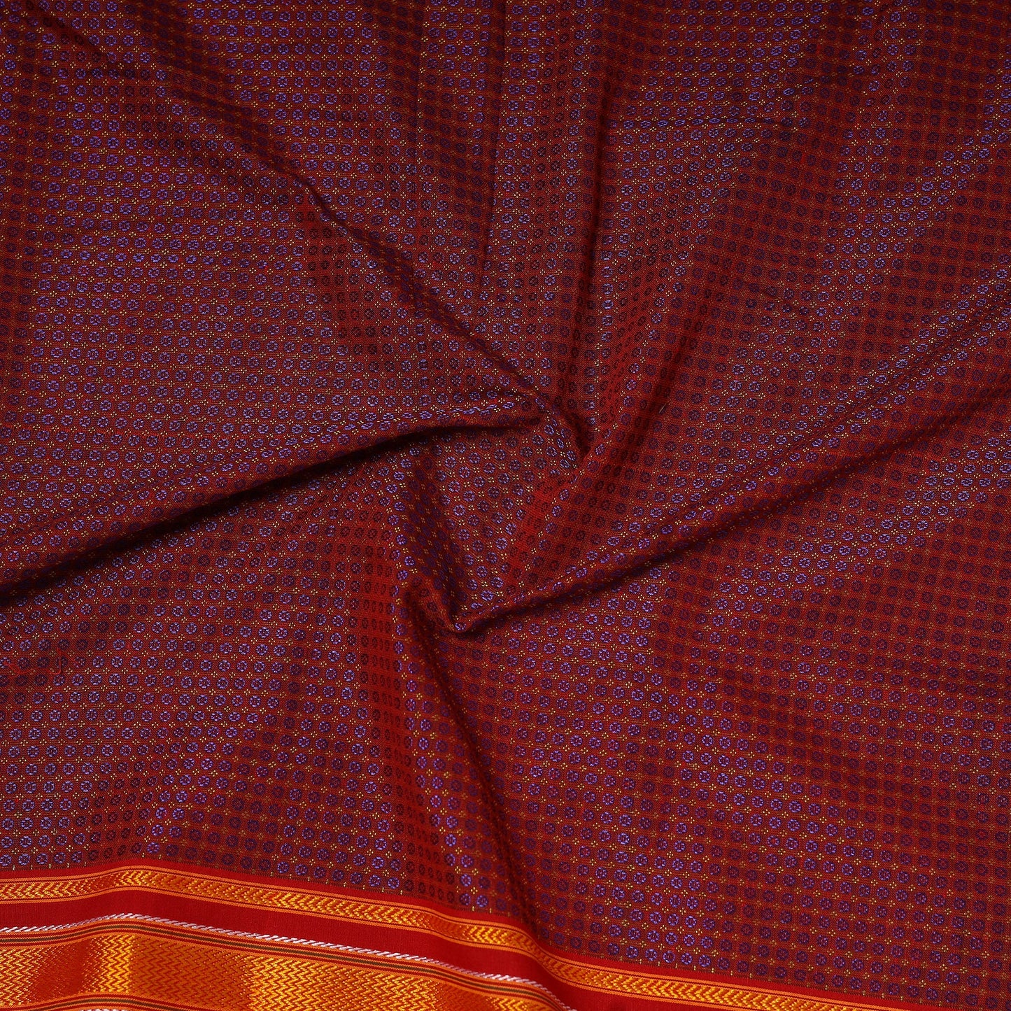 Karnataka weave cotton khun fabric 26 - handcrafted