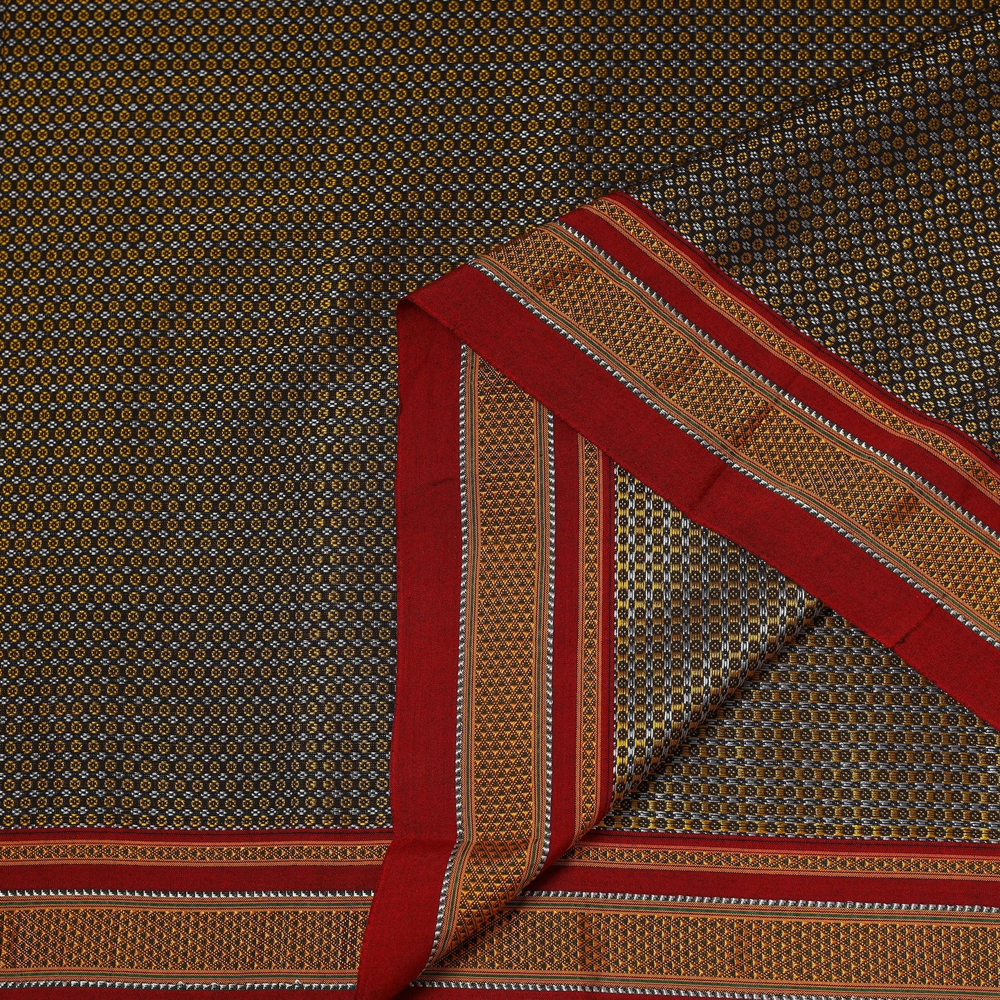 Karnataka weave cotton khun fabric 28 - handcrafted