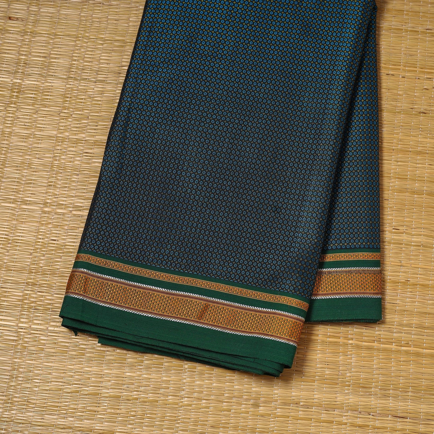 Karnataka weave cotton khun fabric 30 - handcrafted
