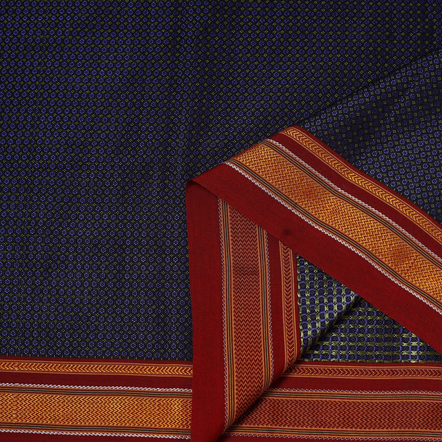 Karnataka weave cotton khun fabric 32 - handcrafted