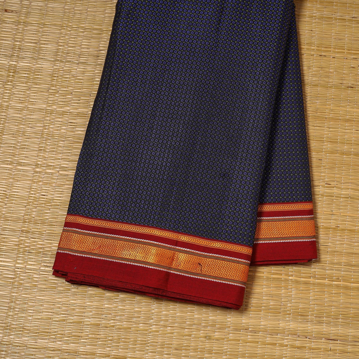 Karnataka weave cotton khun fabric 32 - handcrafted