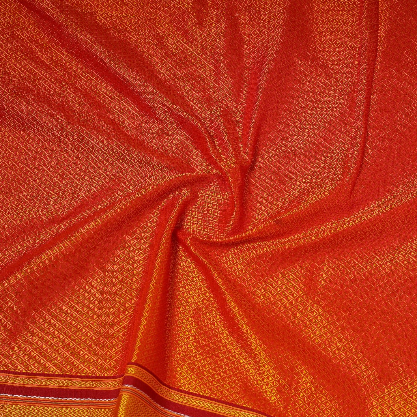 Karnataka weave cotton khun fabric 33 - handcrafted