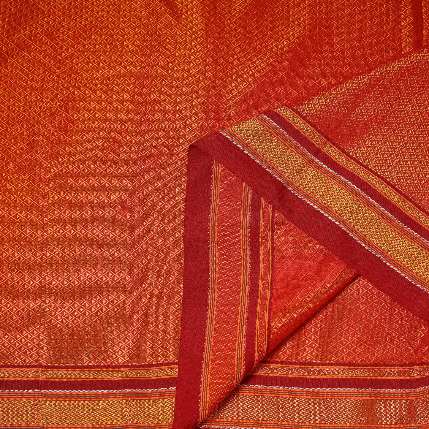 Karnataka weave cotton khun fabric 33 - handcrafted