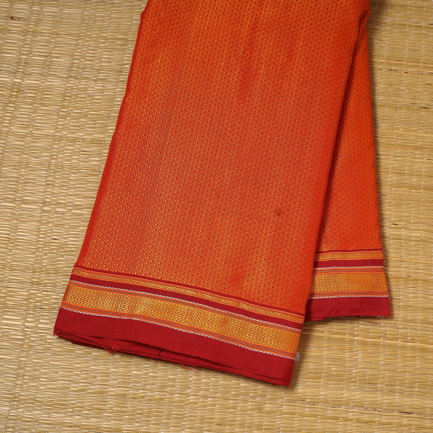 Karnataka weave cotton khun fabric 33 - handcrafted