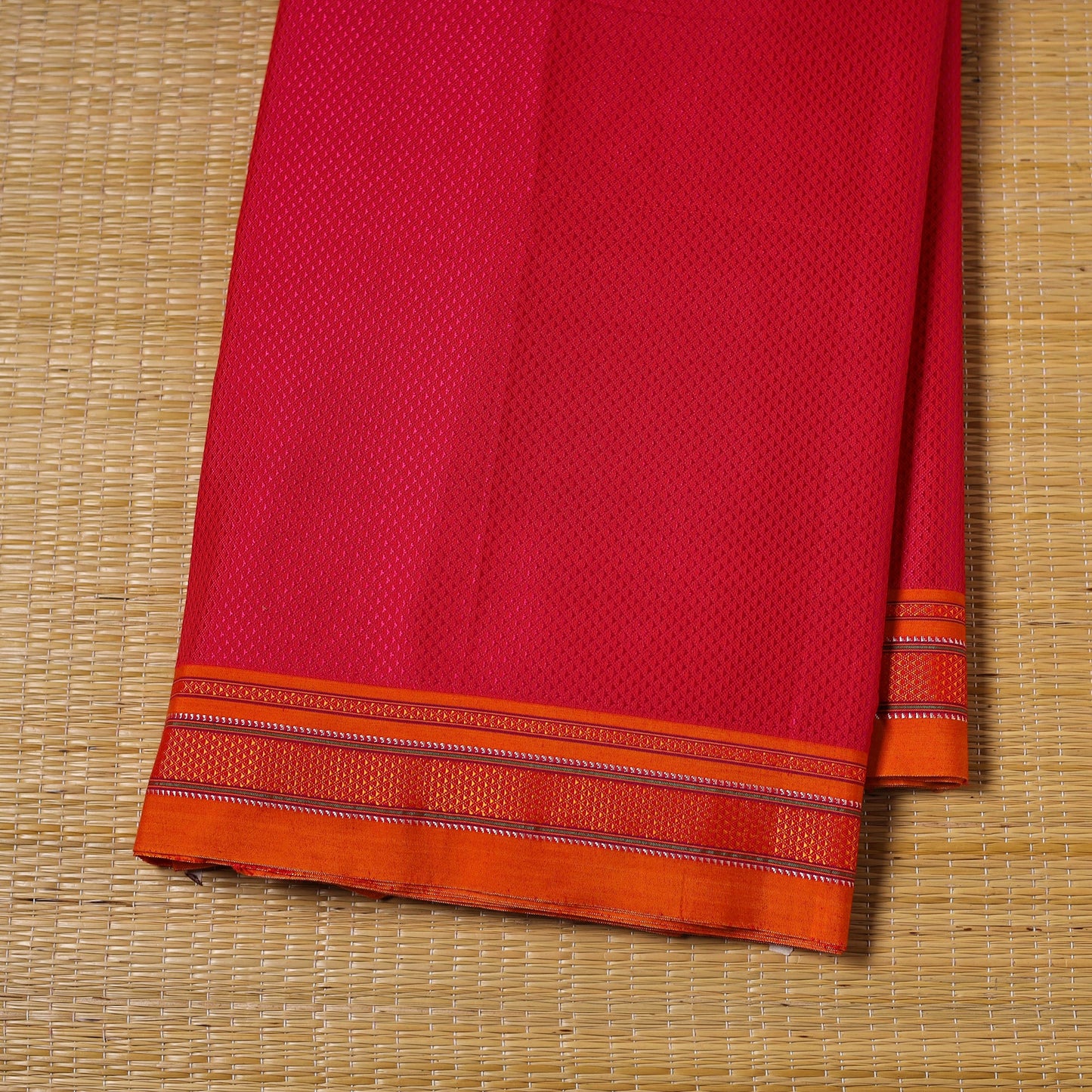 Karnataka weave cotton khun fabric 34 - handcrafted