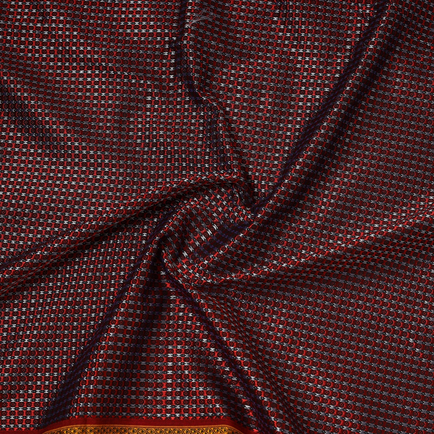 Karnataka weave cotton khun fabric 34 - handcrafted